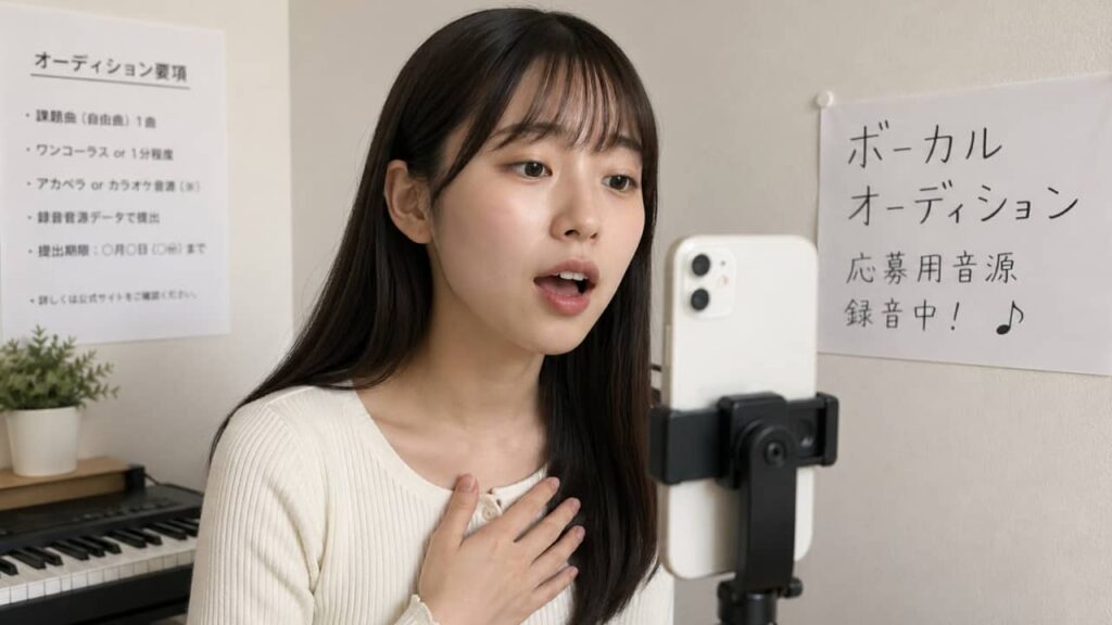 気軽に部屋で受けられるボーカルオーディション3つの魅力