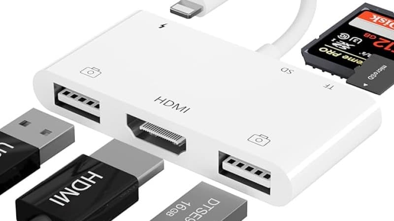 i-Phone HDMI 変換アダプタ lightn-ing USB 変換 アダプタ