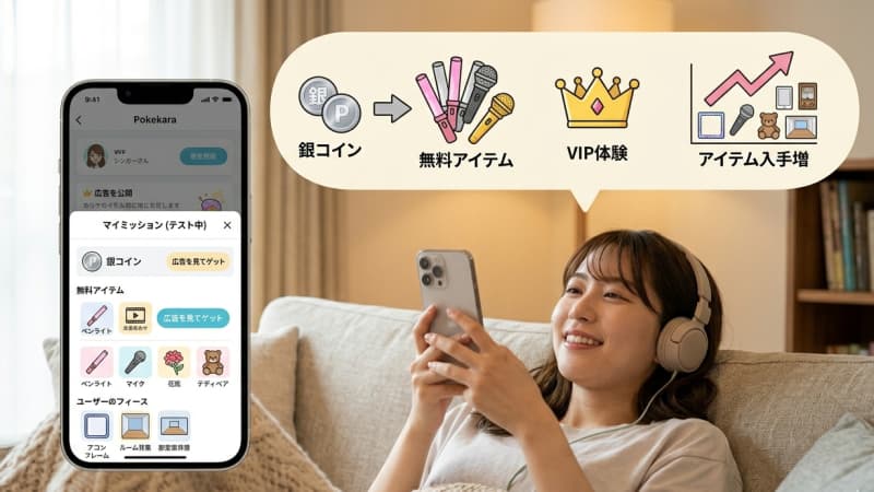 ポケカラのマイミッション（テスト中）のメリット