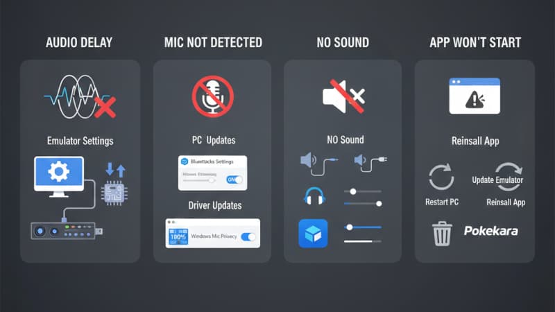 ポケカラPC版でよくあるトラブルと解決法