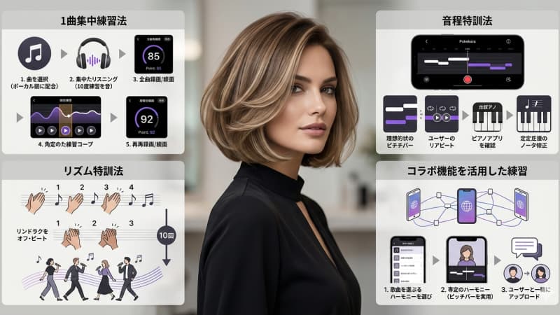 ポケカラで歌がうまくなる｜具体的な練習方法