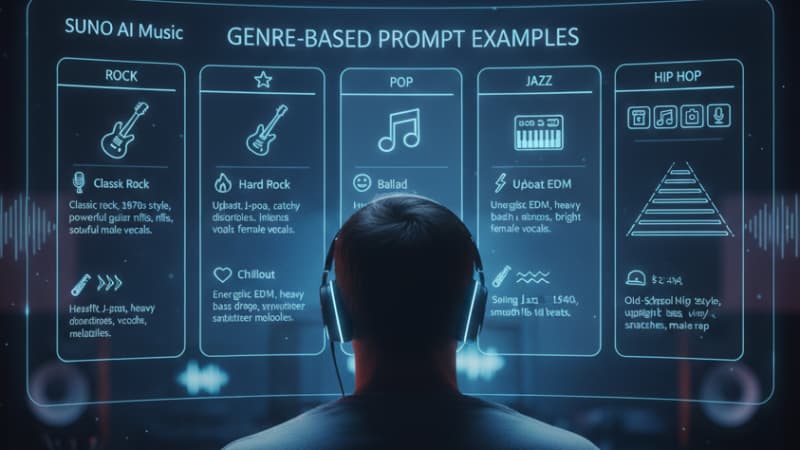 【ジャンル別】SUNO AI Musicで使えるプロンプト例