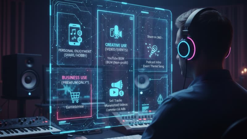 SUNO AI Musicで作った曲の活用方法