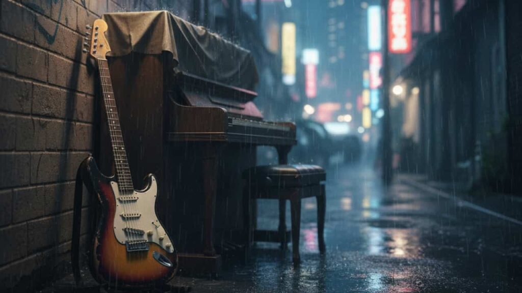 ネオンの裏側でギターが泣く『東京ミッドナイトブルース』｜SUNO AIミュージック