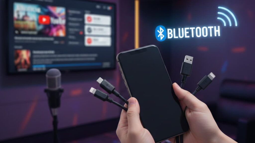 カラオケをスマホに接続する方法｜有線・Bluetooth・できない原因も解説