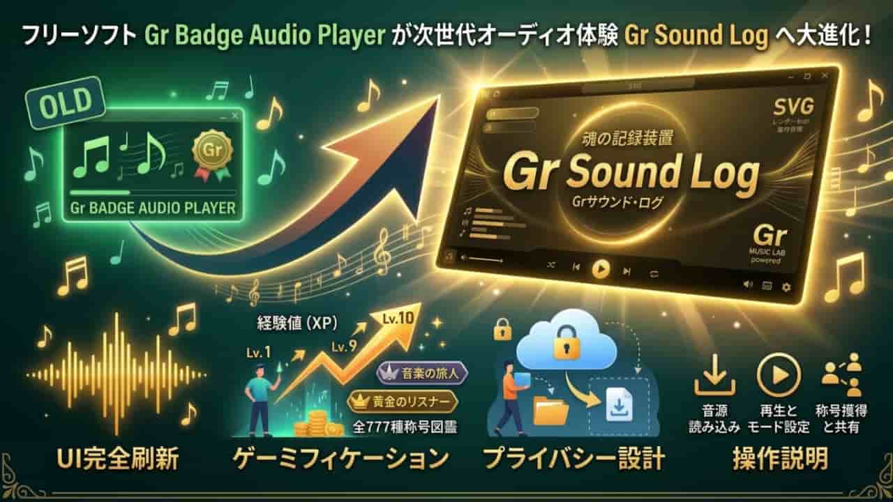 音楽は「聴く」から「刻む」へ。魂の記録装置 Gr Sound Log 誕生。