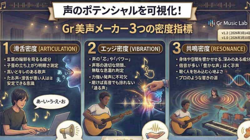 「Gr 美声メーカー（発声密度アナライザー）」で声の密度を測る理由