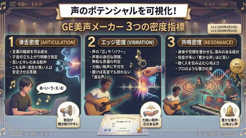 「GE美声メーカー（発声密度アナライザー）」で声の密度を測る理由