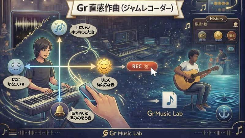 Gr ジャムレコーダーは楽典を知らなくても直感で作曲するツール