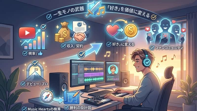 あなたの「音楽が好き」という気持ちを一生モノの武器に