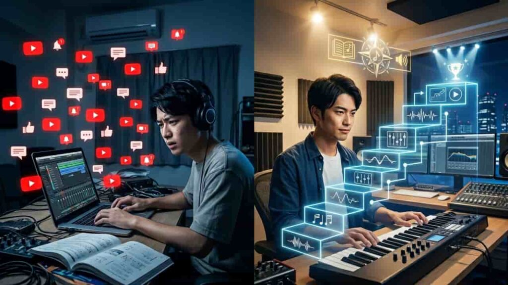 DTM独学で上達しないあなたへ！YouTube視聴が意味ない理由とプロ基準の学習設計図