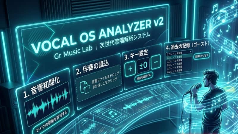 ボーカルOSアナライザー（VOCAL OS ANALYZER v2）の使い方