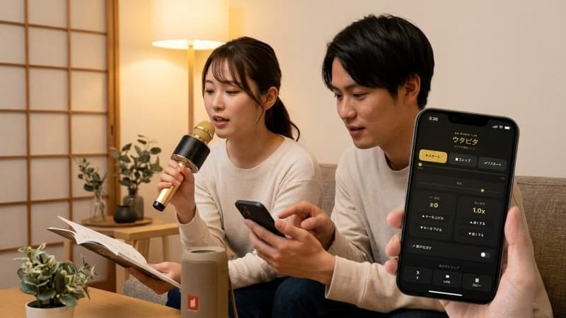 カラオケ練習ツール「ウタピタ」の主な機能