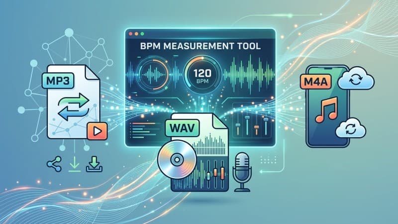 BPM測定ツールが対応している音声ファイルの形式